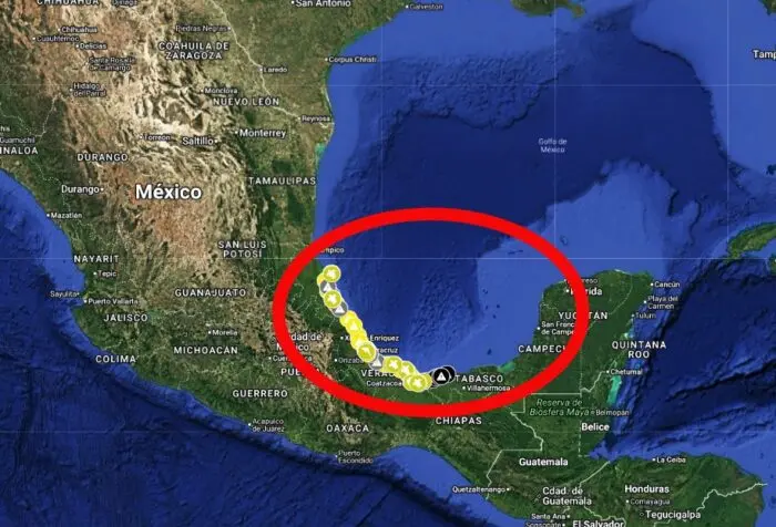 Mapa documenta zonas afectadas por derrame de petróleo: 630 km de costa en el Golfo de México
