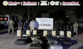 Incautan 650 kilos de cocaína valuados en 150 mdp en costas de Michoacán