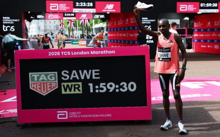 Atletismo | Sabastian Sawe rompe la barrera de las dos horas en maratón | Video