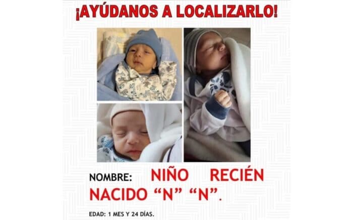 ¿Lo has visto? Desaparece recién nacido en Oaxaca; activan Alerta Amber