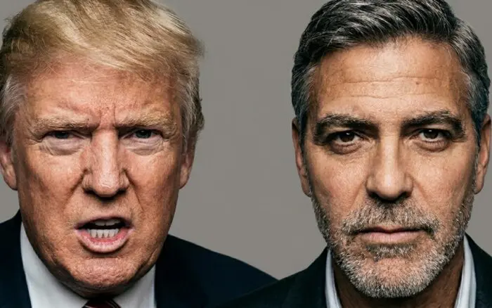 George Clooney llama 'crimen de guerra' las amenazas de Trump contra Irán