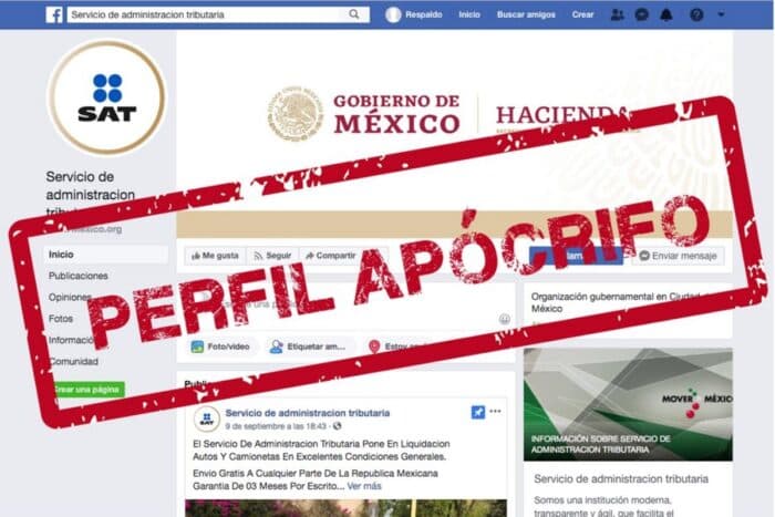 Detecta SAT 18 perfiles que suplantan su identidad para cometer fraudes