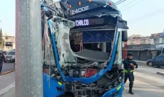 Choque de trolebús en Chalco deja veinte heridos