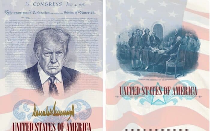 Imagen de Trump aparecerá en edición limitada de pasaportes