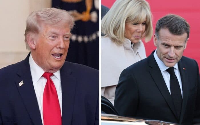 Trump se burla de Macron: 'Su mujer lo trata extremadamente mal'; presidente francés responde