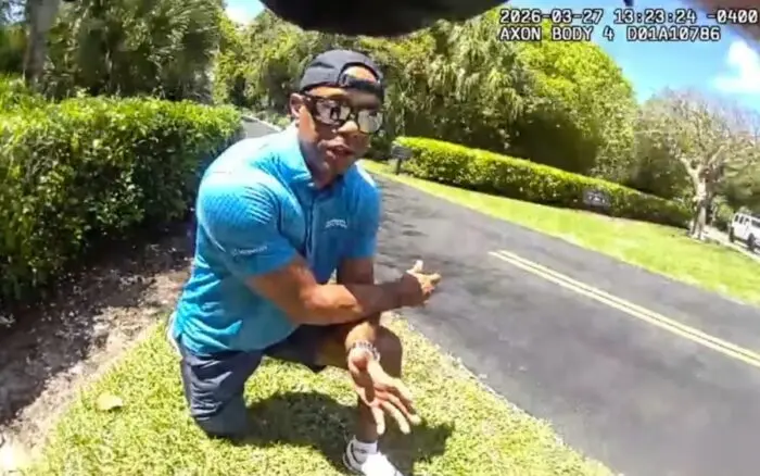 Video | Así fue al arresto de Tiger Woods tras volcar su camioneta