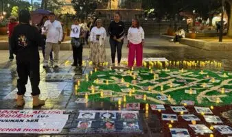 Madres buscadoras de Oaxaca protestan para exigir la búsqueda de sus hijas e hijos desaparecidos
