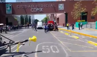 CDMX | Amenaza de bombra provoca desalojo en Ciudad Judicial