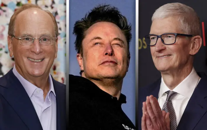 Trump viajará a China con un grupo de ejecutivos que incluye a Musk, Cook y Fink