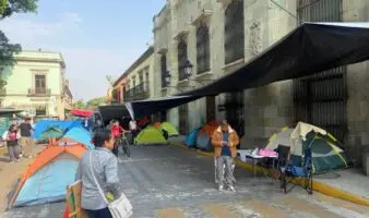 CNTE toma todo el centro de Oaxaca