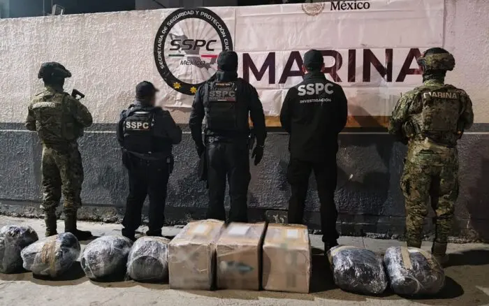 Marina y SSPC incautan 150 kilos de metanfetaminas en Tijuana; grupo criminal perdió 38 mdp