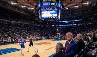 'Amenaza' Donald Trump con asistir al Juego 3 de las Finales NBA en el Madison Square Garden | Video