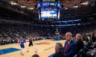 'Amenaza' Donald Trump con asistir al Juego 3 de las Finales NBA en el Madison Square Garden | Video