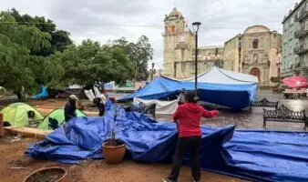 CNTE levanta plantón tras 26 días de protesta | Oaxaca