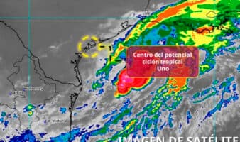 Potencial ciclón tropical Uno se mantiene en el noroeste del Golfo de México