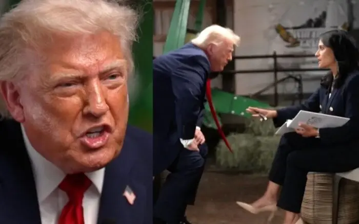 Trump abandona entrevista e insulta a periodista tras ser cuestionado