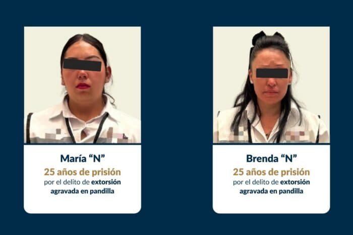 Decían que eran de Cofepris para extorsionar negocios en la CDMX; las sentencian a 25 años de cárcel