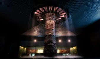 Intensas lluvias causan ingreso de agua en la Sala Mexica del Museo Nacional de Antropología