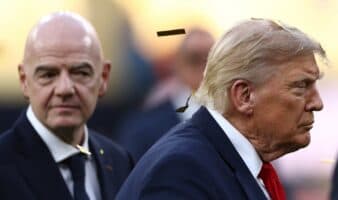Trump e Infantino abucheados antes de la premiación del Mundial