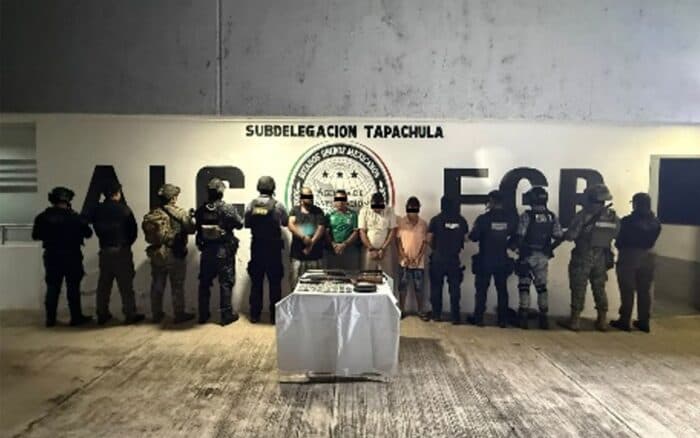 Detienen en Chiapas a integrantes de grupos delictivos; 'Cadenudo' y miembros de 'Los Cuatetes', entre ellos