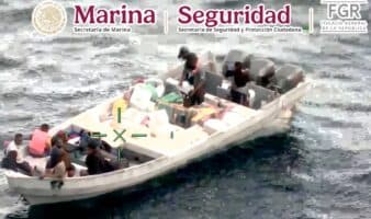 Marina asegura mil 170 kilos de cocaína frente a Guerrero