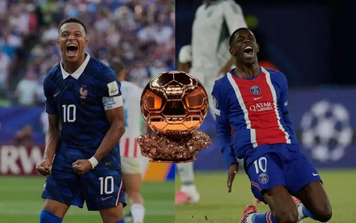 Mbappé niega tensiones con Dembélé por el Balón de Oro