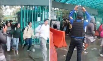 Encapuchados detonan cohetones en el Bachilleres 6; hay un docente herido